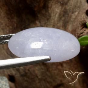 Jadeíta Gris natural de 9.31 ct, Ovalada, Translúcido