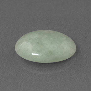 Jadeíta verde natural de 8,88 ct, corte óvalo, opaco