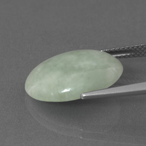 Jadeíta verde natural de 8,88 ct, corte óvalo, opaco