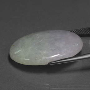 Jadeíta Lavanda natural de 35.15 ct, Ovalada, Translúcido