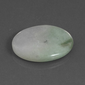 Jadeíta verde natural de 34,38 ct, corte óvalo, translúcido