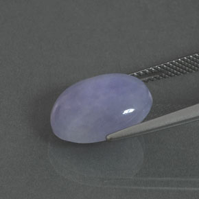 Jadeíta Lavanda natural de 8.84 ct, Corte Óvalo, Opaco