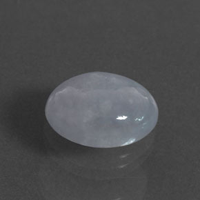 Jadeíta azul natural de 9,76 ct, corte óvalo, opaco