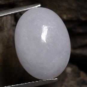 Jadeíta Lavanda natural de 11.62 ct, Corte Óvalo, Translúcido