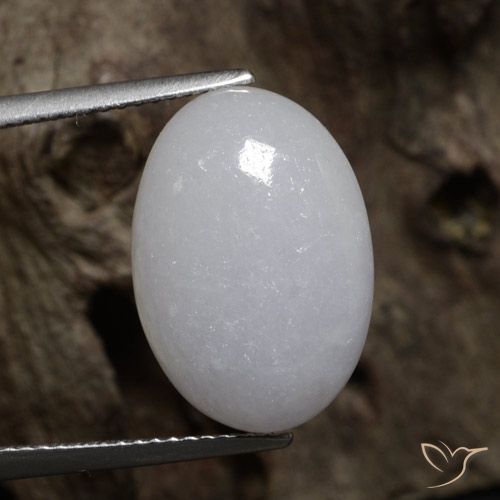 11.34ct Natural Gris Jadeíta, Ovalada, Translúcido