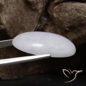 Jadeíta Gris natural de 18.50 ct, Ovalada, Opaco