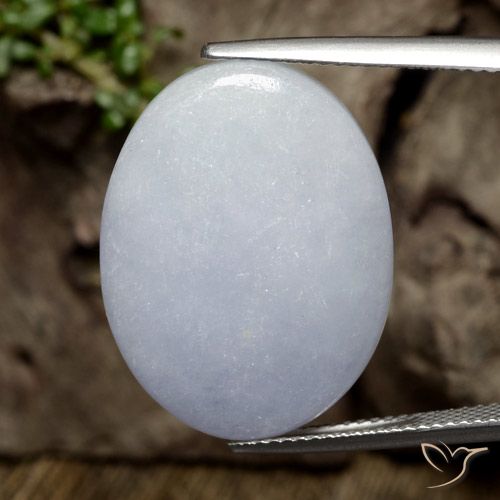 21.11ct Natural Gris Jadeíta, Ovalada, Translúcido