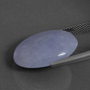 Jadeíta Lavanda natural de 24.71 ct, Ovalada, Opaco