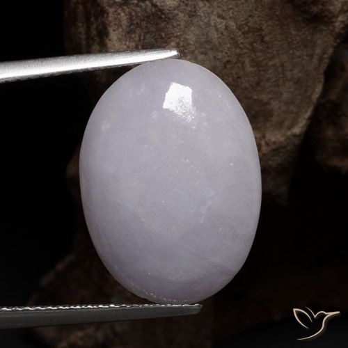 8.98ct Natural Gris Jadeíta, Ovalada, Translúcido
