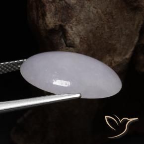 Jadeíta Gris natural de 8.98 ct, Ovalada, Translúcido