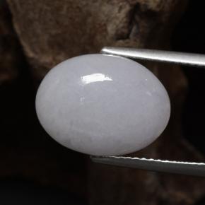 Jadeíta azul natural de 8,66 ct, corte óvalo, translúcido