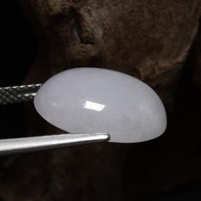 Jadeíta azul natural de 8,66 ct, corte óvalo, translúcido