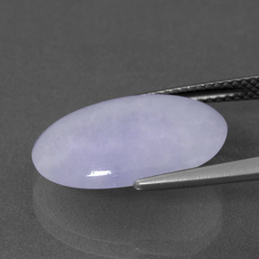 Jadeíta Lavanda natural de 8.52 ct, Ovalada, Opaco