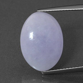 Jadeíta azul natural de 6,77 ct, corte óvalo, opaco