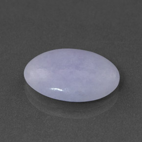 Jadeíta azul natural de 6,77 ct, corte óvalo, opaco