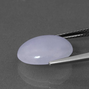 Jadeíta Lavanda natural de 6.94 ct, Corte Óvalo, Opaco