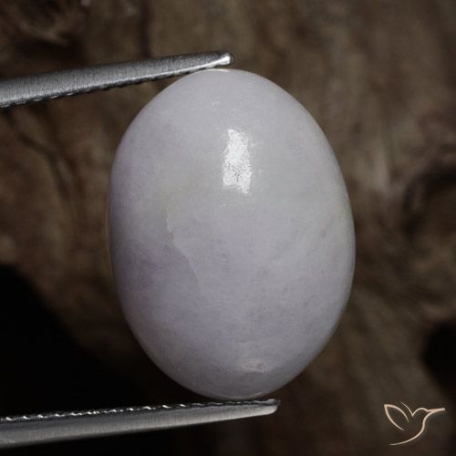 14.15ct Natural Gris Jadeíta, Ovalada, Opaco