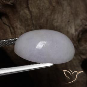 Jadeíta Gris natural de 14.15 ct, Ovalada, Opaco