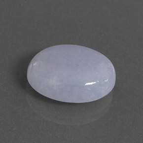 Jadeíta azul natural de 16,47 ct, corte óvalo, opaco