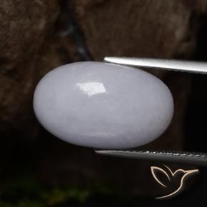 Jadeíta Gris natural de 12.39 ct, Ovalada, Opaco