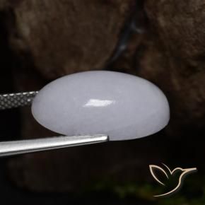 Jadeíta Gris natural de 12.39 ct, Ovalada, Opaco