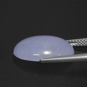 Jadeíta azul natural de 10,61 ct, corte óvalo, opaco