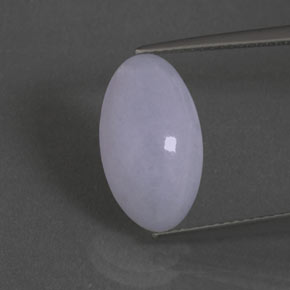 Jadeíta azul natural de 5,85 ct, corte óvalo, opaco