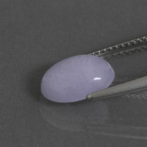 Jadeíta azul natural de 2,33 ct, corte óvalo, opaco