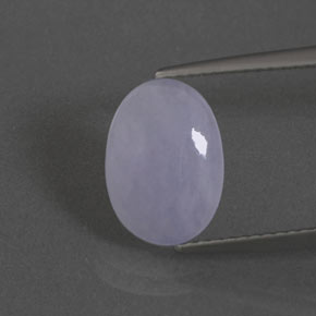 Jadeíta azul natural de 2,17 ct, corte óvalo, translúcido