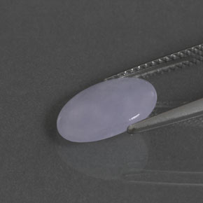 Jadeíta azul natural de 2,17 ct, corte óvalo, translúcido