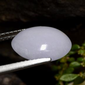 Jadeíta Lavanda natural de 4.86 ct, Corte Óvalo, Translúcido