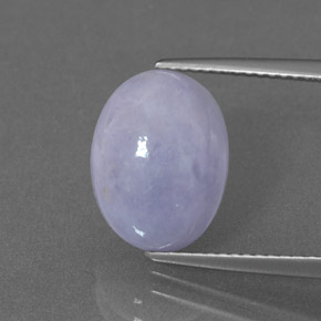 Jadeíta azul natural de 5,54 ct, corte óvalo, opaco