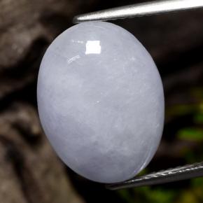 Jadeíta violeta natural de 8,63 ct, corte óvalo, opaco