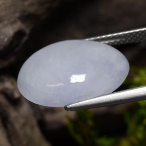 Jadeíta violeta natural de 8,63 ct, corte óvalo, opaco