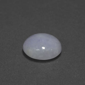 Jadeíta azul natural de 3,51 ct, corte óvalo, opaco