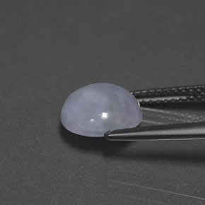 Jadeíta Lavanda natural de 3.06 ct, Corte Redondo, Opaco