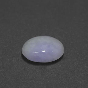 Jadeíta azul natural de 2,55 ct, corte óvalo, opaco
