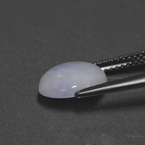 Jadeíta azul natural de 2,55 ct, corte óvalo, opaco