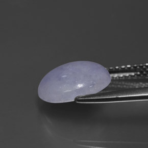 Jadeíta Lavanda natural de 3.19 ct, Corte Óvalo, Opaco