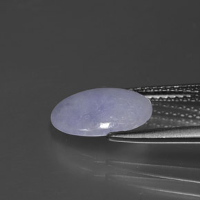 Jadeíta azul natural de 1,99 ct, corte óvalo, opaco