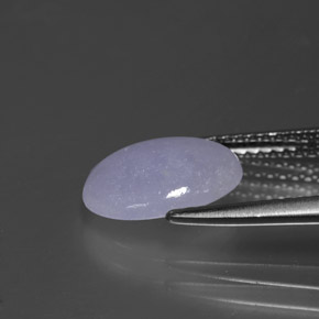 Jadeíta azul natural de 2,07 ct, corte óvalo, opaco