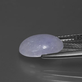 Jadeíta azul natural de 3,28 ct, corte óvalo, opaco