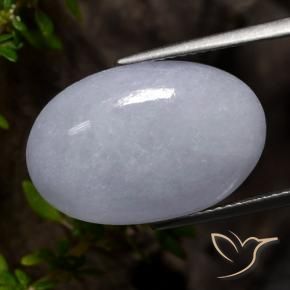 Jadeíta Gris natural de 11.54 ct, Ovalada, Opaco