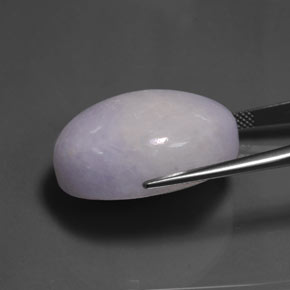 Jadeíta azul natural de 60,38 ct, corte óvalo, opaco