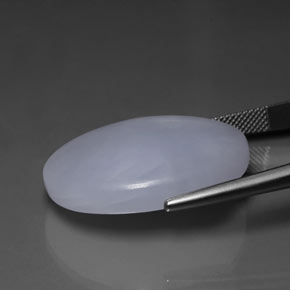 Jadeíta azul natural de 53,76 ct, corte óvalo, opaco