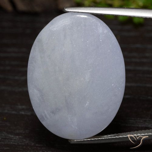 36.60ct Natural Verde claro Jadeíta, Ovalada, Opaco
