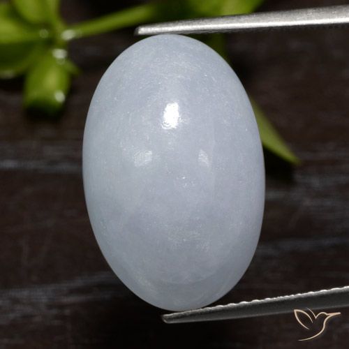 15.42ct Natural Verde claro Jadeíta, Ovalada, Translúcido