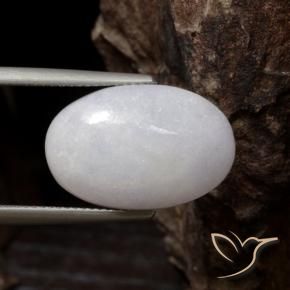 Jadeíta Gris natural de 15.67 ct, Ovalada, Opaco