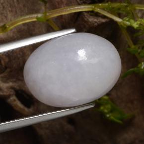 Jadeíta Gris natural de 22.29 ct, Corte Óvalo, Translúcido