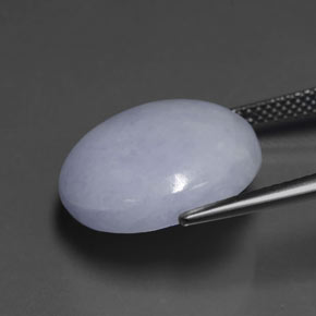Jadeíta azul natural de 16,21 ct, corte redondo, opaco